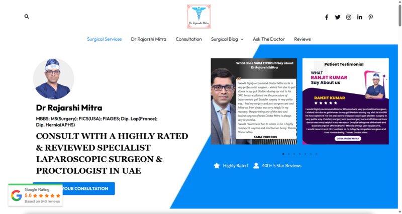 Dr Rajarshi Mitra Website