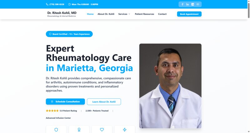 Dr Ritesh Kohli Website