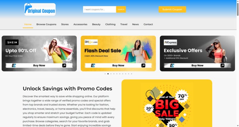Original Coupon Website